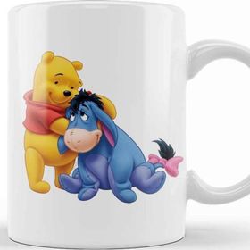 Baskı Dükkanı Winnie The Pooh Eeyore 012 Beyaz Porselen Kupa Bardak