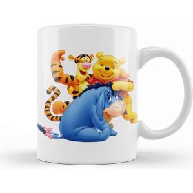 Baskı Dükkanı Winnie The Pooh Eeyore 013 Beyaz Porselen Kupa Bardak