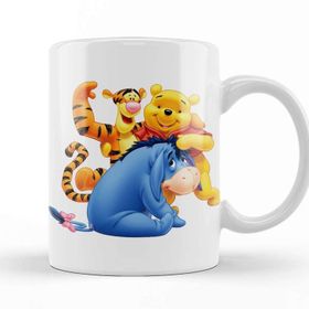 Baskı Dükkanı Winnie The Pooh Eeyore 013 Beyaz Porselen Kupa Bardak