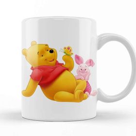 Baskı Dükkanı Winnie The Pooh Eeyore 014 Beyaz Porselen Kupa Bardak