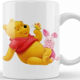 Baskı Dükkanı Winnie The Pooh Eeyore 014 Beyaz Porselen Kupa Bardak
