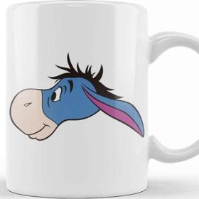 Baskı Dükkanı Winnie The Pooh Eeyore 015 Beyaz Porselen Kupa Bardak