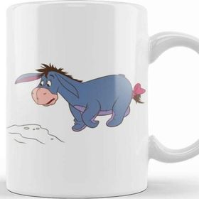 Baskı Dükkanı Winnie The Pooh Eeyore 016 Beyaz Porselen Kupa Bardak