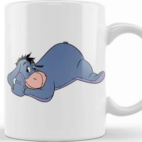 Baskı Dükkanı Winnie The Pooh Eeyore 017 Beyaz Porselen Kupa Bardak