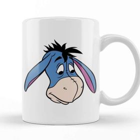 Baskı Dükkanı Winnie The Pooh Eeyore 04 Beyaz Porselen Kupa Bardak