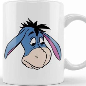 Baskı Dükkanı Winnie The Pooh Eeyore 04 Beyaz Porselen Kupa Bardak