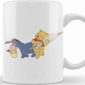 Baskı Dükkanı Winnie The Pooh Eeyore 05 Beyaz Porselen Kupa Bardak