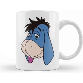 Baskı Dükkanı Winnie The Pooh Eeyore 06 Beyaz Porselen Kupa Bardak