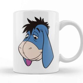 Baskı Dükkanı Winnie The Pooh Eeyore 06 Beyaz Porselen Kupa Bardak