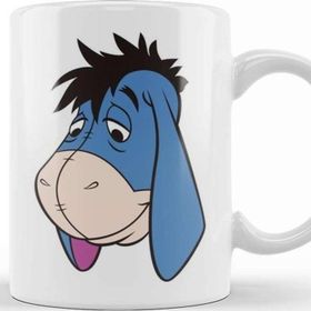 Baskı Dükkanı Winnie The Pooh Eeyore 06 Beyaz Porselen Kupa Bardak