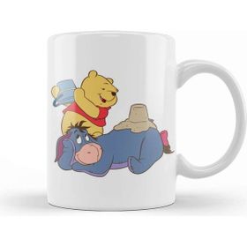 Baskı Dükkanı Winnie The Pooh Eeyore 07 Porselen Beyaz Kupa Bardak
