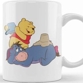 Baskı Dükkanı Winnie The Pooh Eeyore 07 Porselen Beyaz Kupa Bardak