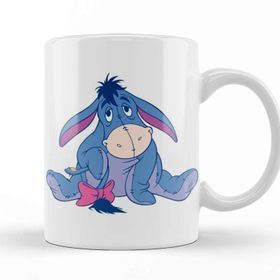 Baskı Dükkanı Winnie The Pooh Eeyore 09 Beyaz Porselen Kupa Bardak
