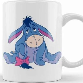 Baskı Dükkanı Winnie The Pooh Eeyore 09 Beyaz Porselen Kupa Bardak