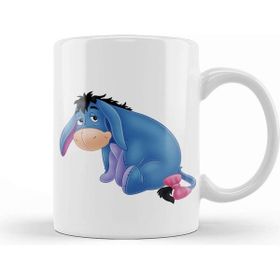 Baskı Dükkanı Winnie The Pooh Eeyore Beyaz Porselen Kupa Bardak