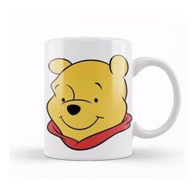 Baskı Dükkanı Winnie The Pooh Head Beyaz Porselen Kupa Bardak