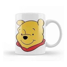 Baskı Dükkanı Winnie The Pooh Head Beyaz Porselen Kupa Bardak