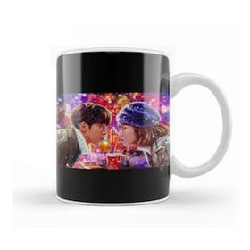 Baskı Dükkanı Winter Love Story Porselen Beyaz Kupa Bardak