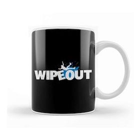 Baskı Dükkanı Wipeout Splash Logo Beyaz Porselen Kupa Bardak