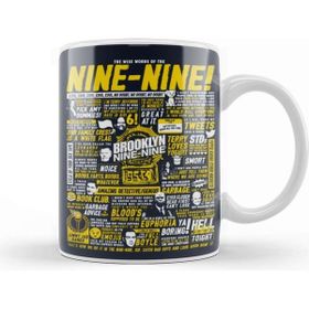 Baskı Dükkanı Wise Words Of The Nine Nine Brooklyn Nine Nine Beyaz Porselen Kupa Bardak