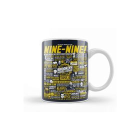 Baskı Dükkanı Wise Words Of The Nine Nine Brooklyn Nine Nine Beyaz Porselen Kupa Bardak