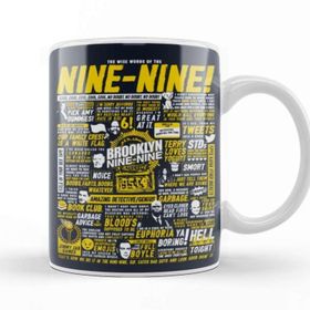 Baskı Dükkanı Wise Words Of The Nine Nine Brooklyn Nine Nine Beyaz Porselen Kupa Bardak