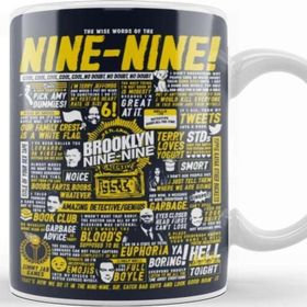 Baskı Dükkanı Wise Words Of The Nine Nine Brooklyn Nine Nine Beyaz Porselen Kupa Bardak