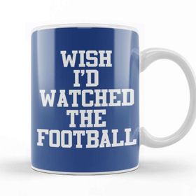 Baskı Dükkanı Wish I&#039;d Watched The Football Beyaz Porselen Kupa Bardak