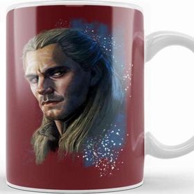 Baskı Dükkanı Witcher Geralt 01 Beyaz Porselen Kupa Bardak