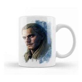 Baskı Dükkanı Witcher Geralt Beyaz Porselen Kupa Bardak