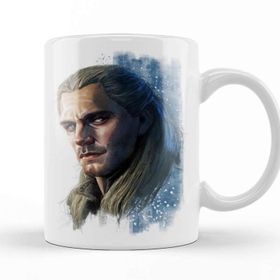 Baskı Dükkanı Witcher Geralt Beyaz Porselen Kupa Bardak