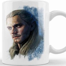 Baskı Dükkanı Witcher Geralt Beyaz Porselen Kupa Bardak