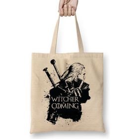 Baskı Dükkanı Witcher Is Coming Bez Kadın Günlük Çanta