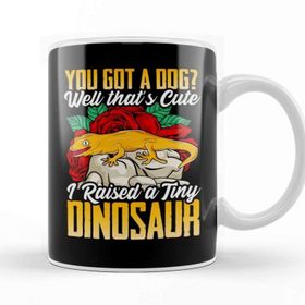 Baskı Dükkanı Wizard You Got A Dog That's Cute I Raised A Dinosaur Kupa