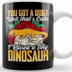 Baskı Dükkanı Wizard You Got A Dog That's Cute I Raised A Dinosaur Kupa