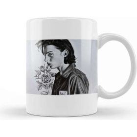 Baskı Dükkanı Wolfhard And Roses Beyaz Porselen Kupa Bardak