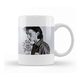 Baskı Dükkanı Wolfhard And Roses Beyaz Porselen Kupa Bardak