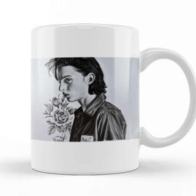 Baskı Dükkanı Wolfhard And Roses Beyaz Porselen Kupa Bardak