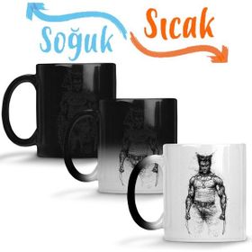 Baskı Dükkanı Wolverine 03 Sihirli Porselen Kupa