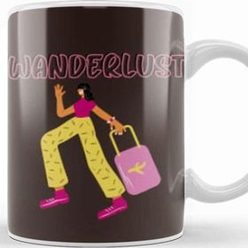 Baskı Dükkanı Woman Travel Gift Design Lover Trippin Wanderlust Journey Adventurer Vacation Kupa