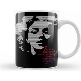 Baskı Dükkanı Wonderful Marilyn Beyaz Porselen Kupa Bardak