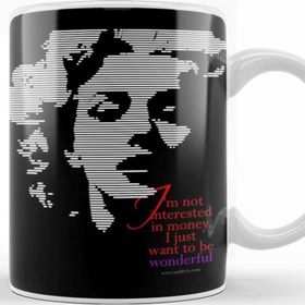 Baskı Dükkanı Wonderful Marilyn Beyaz Porselen Kupa Bardak