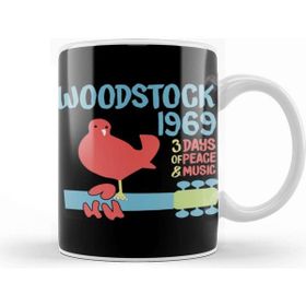 Baskı Dükkanı Woodstock 50TH Anniversary 1969 2020 Woodstock Woodstock 1969 Peace Love Bird Kupa