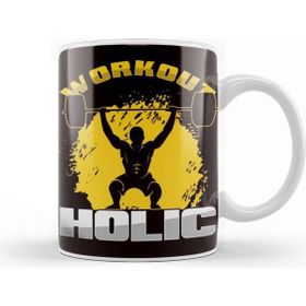 Baskı Dükkanı Workout Fan Gym Bodybuilding Weightlifting Fitness Sports Beyaz Porselen Kupa Bardak