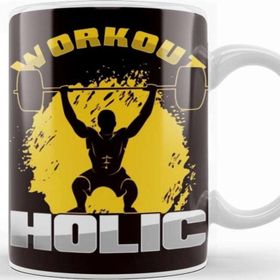 Baskı Dükkanı Workout Fan Gym Bodybuilding Weightlifting Fitness Sports Beyaz Porselen Kupa Bardak