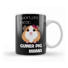 Baskı Dükkanı World Best's Guinea Pig Mama Porselen Beyaz Kupa Bardak