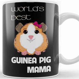 Baskı Dükkanı World Best's Guinea Pig Mama Porselen Beyaz Kupa Bardak