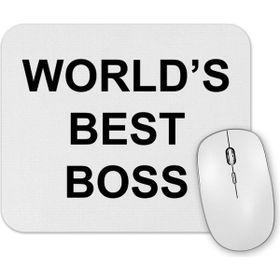 Baskı Dükkanı Worlds Best Boss Mouse Pad