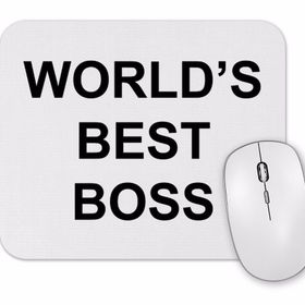 Baskı Dükkanı Worlds Best Boss Mouse Pad