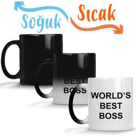 Baskı Dükkanı Worlds Best Boss Sihirli Kupa